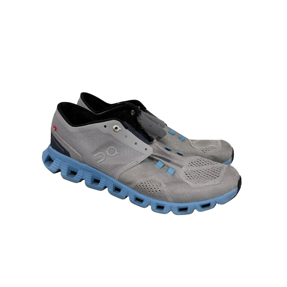 On Cloudswift Grey Blue Running Shoes Mens 10 Helion CloudTec 40